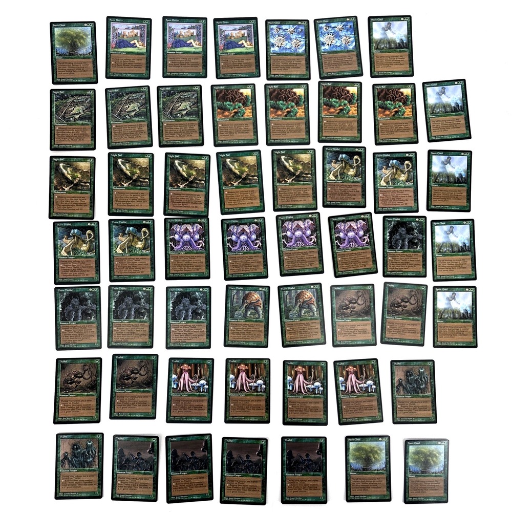 Magic the Gathering Thallid Spore Lot – 53 Cards – Fallen Empires Fungus Theme